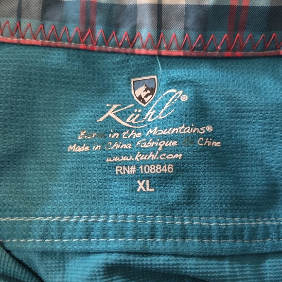 Kuhl Turquoise Button Down Women's Shirt Size XL - Picture 10 of 11